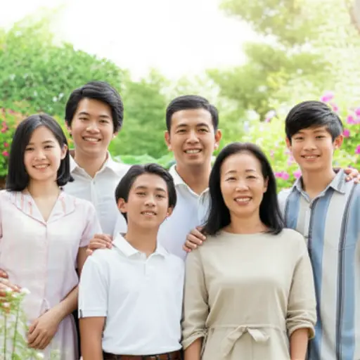 我的近亲包括我的父母、兄弟姐妹和祖父母。