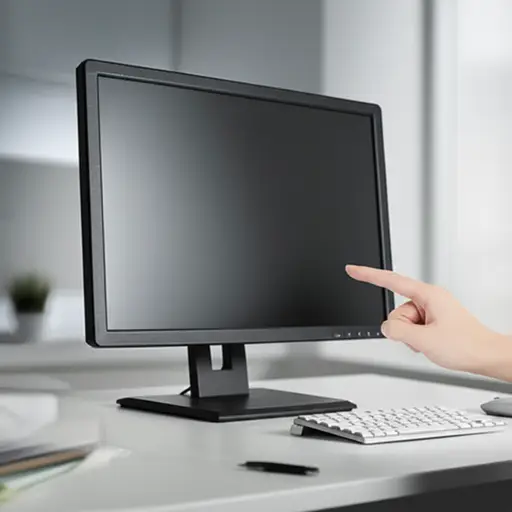 我调整了显示器屏幕的亮度。