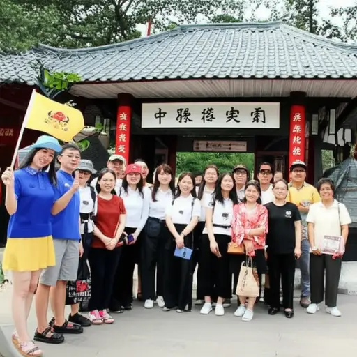 我们为旅行雇了一名导游。