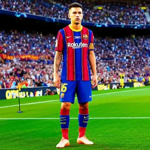 这位著名的足球运动员生来就是巴西人，尽管他为一家西班牙俱乐部效力。