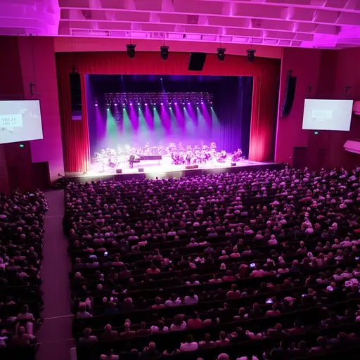 数百人参加了音乐会。