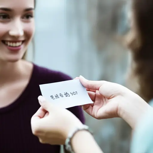 我给了他我的号码。