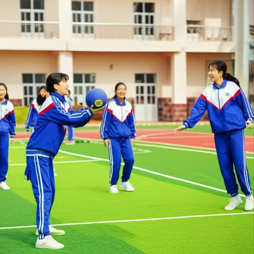 我和朋友们放学后经常玩手球。