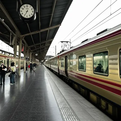 火车准时到达，所以我不用等。