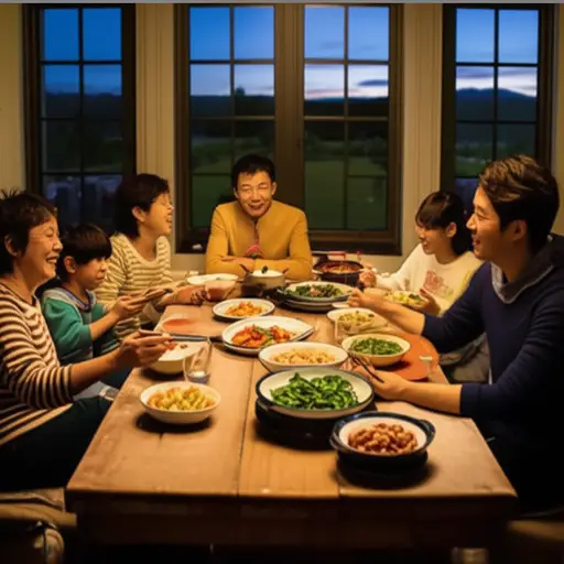 现在是吃晚饭的时间了。