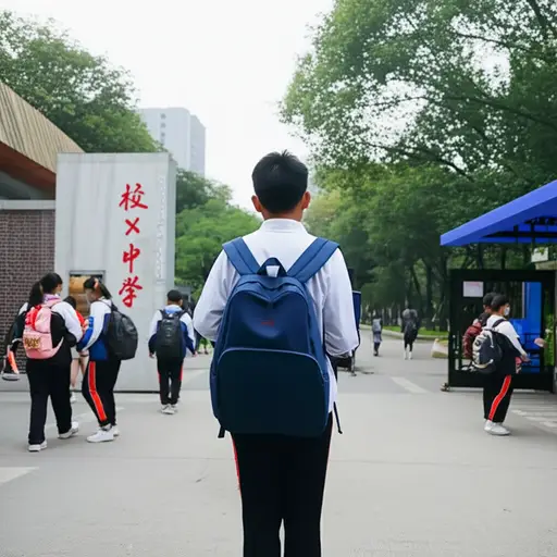 我哥哥就读于当地的一所中学。