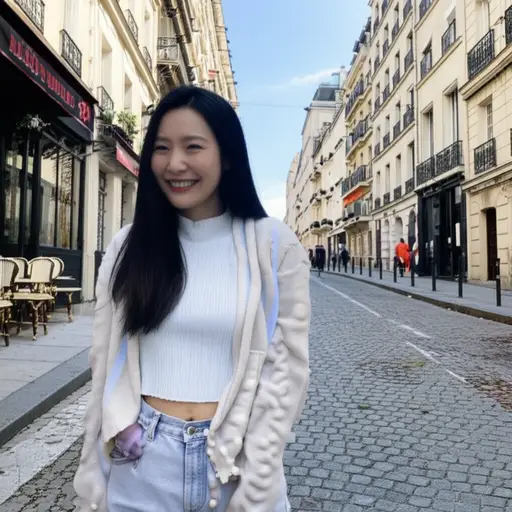 她在巴黎长大，所以很熟悉那里。