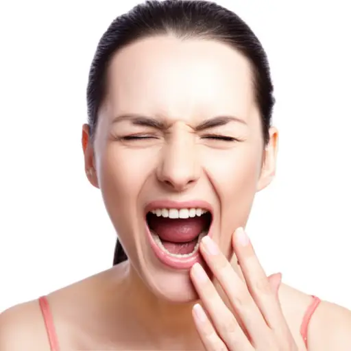 她发出一声叫喊。