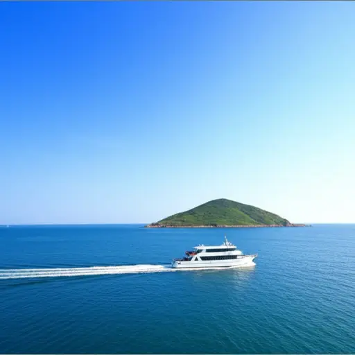 下周，我们计划乘船去附近的一个岛屿。