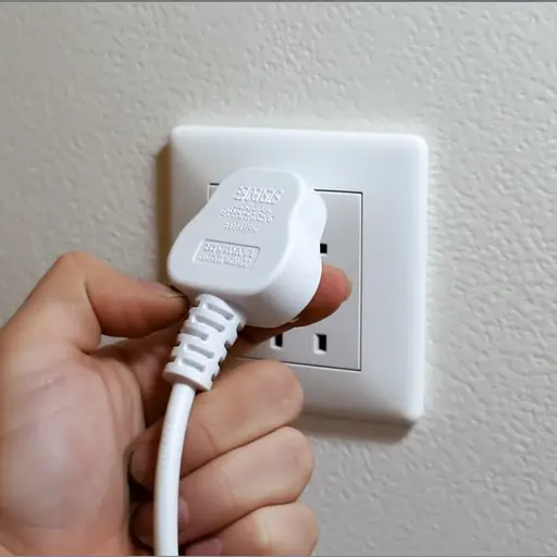 我把插头拔出来了。