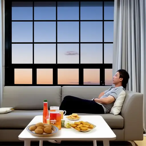 我整个周末都在家。