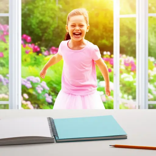 她做完作业，然后出去玩。