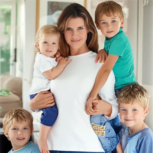 她是一位单亲父母，有三个来自澳大利亚的孩子。