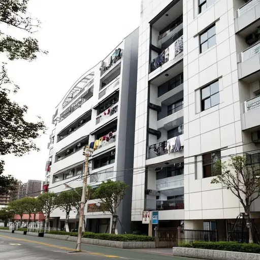 我住在学校附近。