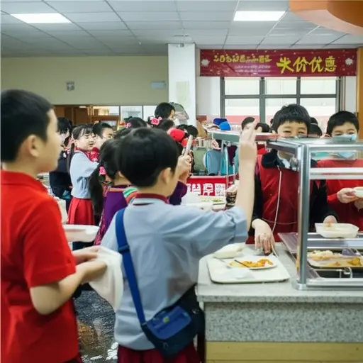 孩子们可以享受半价午餐。