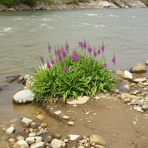 这些花通常生长在河岸和溪流附近。
