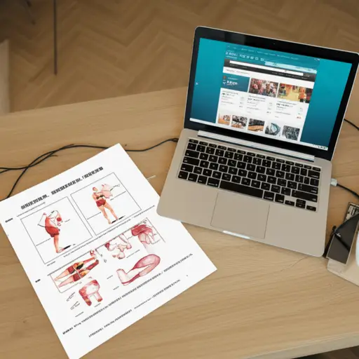 我从一个健身网站上打印了一页关于腿部锻炼的内容。