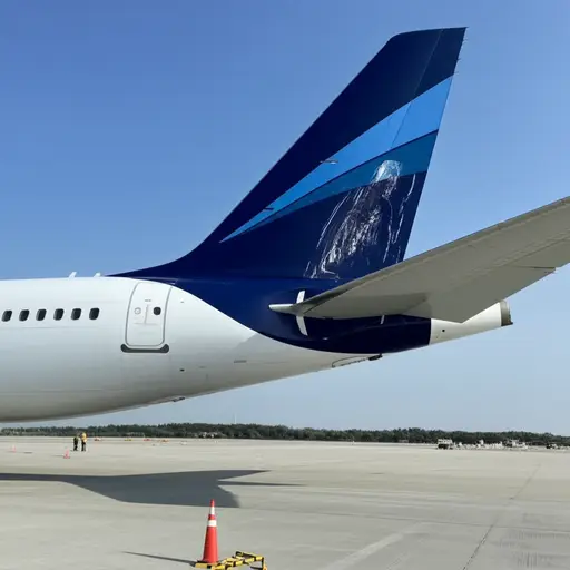 飞机的尾部在那次事故中受损。