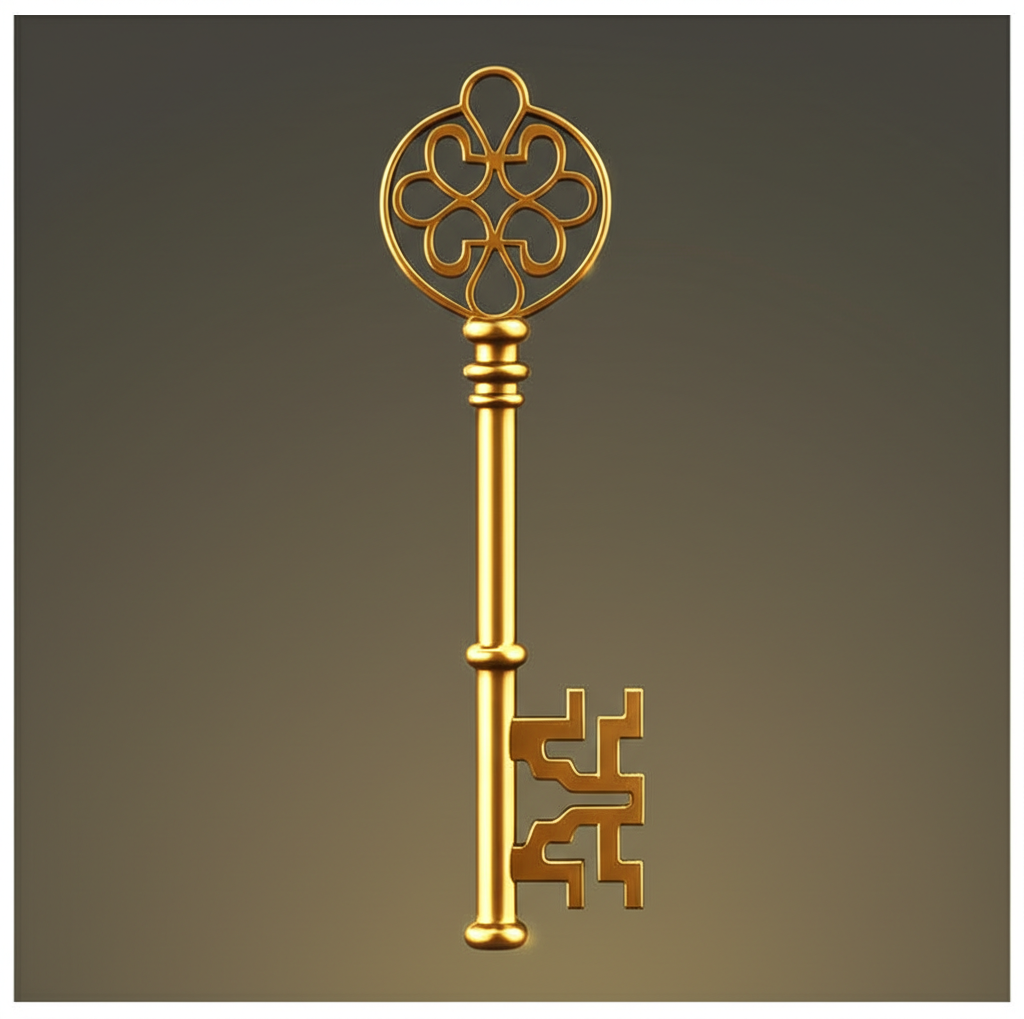 这把金钥匙看起来很精致。