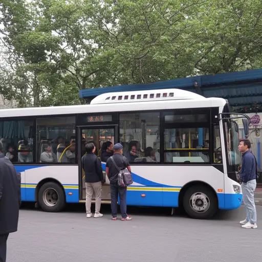 公共汽车上人太多了，我们等下一辆吧。