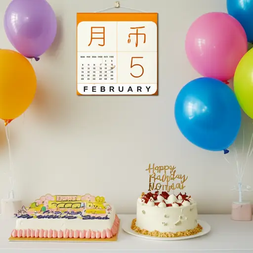 我出生在二月五日。