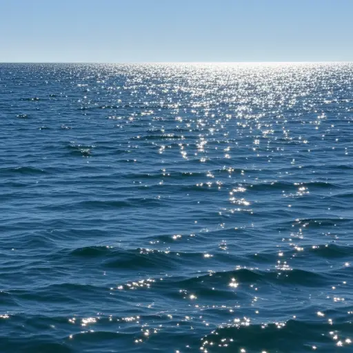 大海里有咸咸的水。