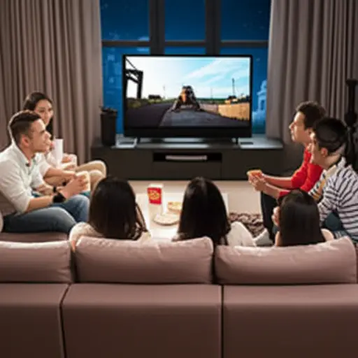 我们通常每周五一起看一部电影。