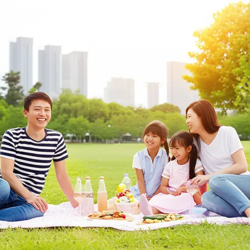 我和我的家人轻松适应了新城市的生活。