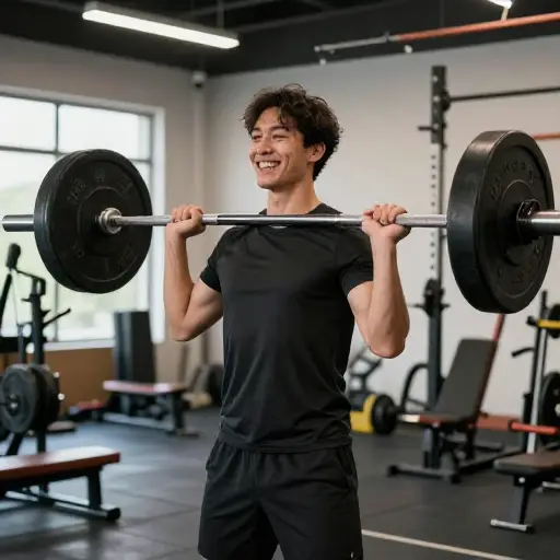 他从去健身房中获得真正的兴奋感。