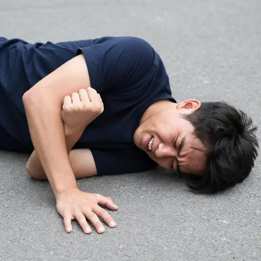 摔倒时很容易摔断手腕。