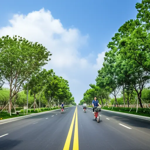 这是一种生态环保的交通方式。