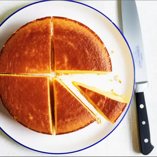 她把蛋糕切成了四块。