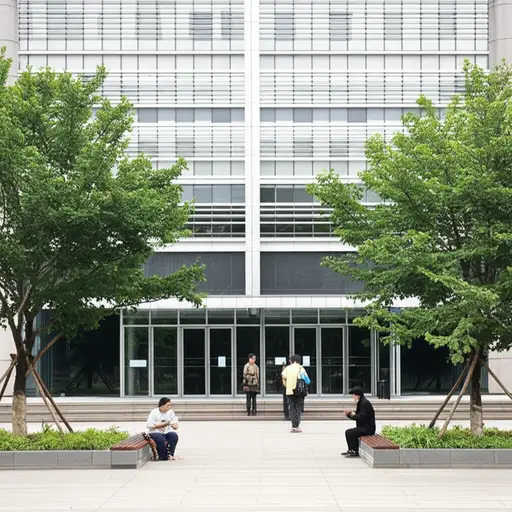 我们可以在博物馆前面见面。