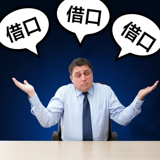 他的回答除了借口什么都没有。