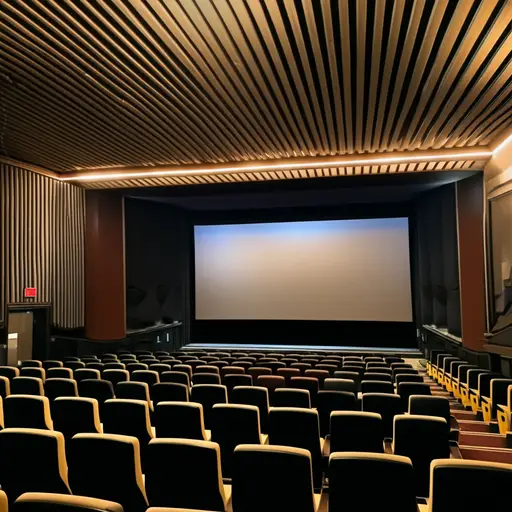 电影开始和灯熄灭同时发生。