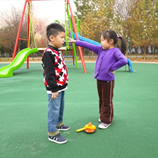 孩子们为玩什么游戏而争吵。