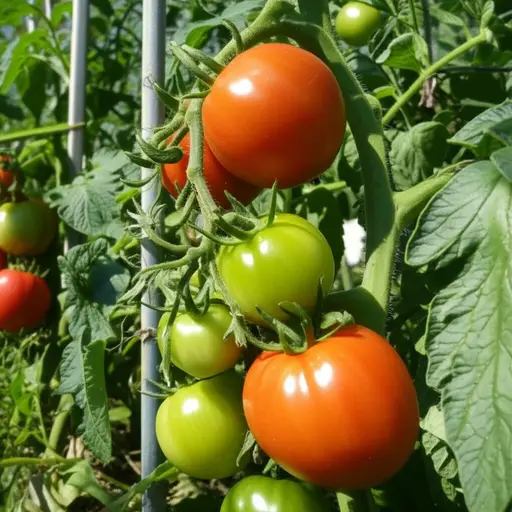 我花园里的番茄植物长得很好。
