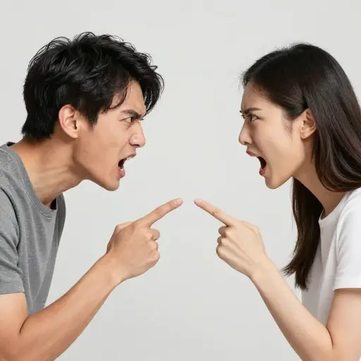 他们的争论迅速演变成了相互辱骂。