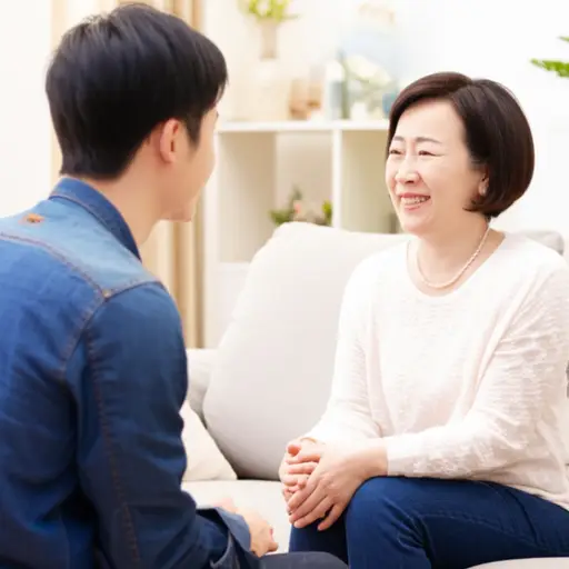 我把一切都告诉了母亲，她同意让他留下。