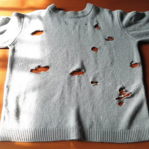 这件毛衣满是洞。