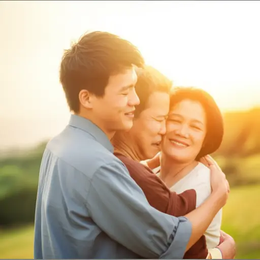 我对父母的爱与日俱增。