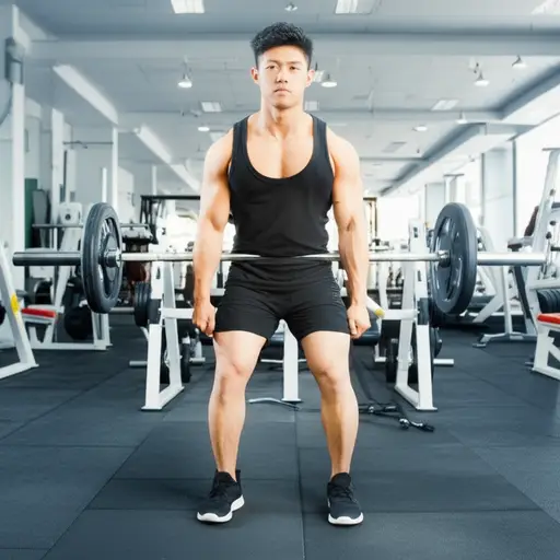 我哥哥喜欢在健身房举重。