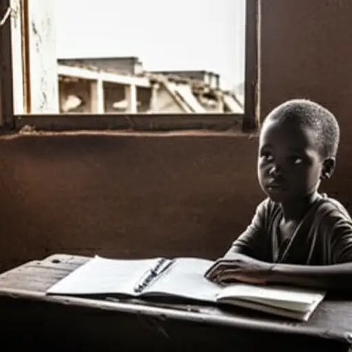 我写了一篇关于非洲儿童的论文——他们关于内战的情感。