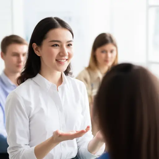 她做了一个聪明的评论。