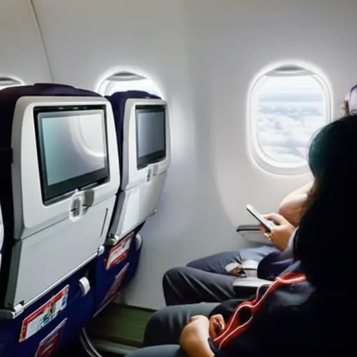 他们在飞机上坐在我们后面。