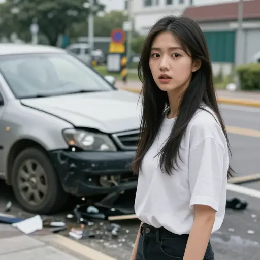她对事故后自己感到如此平静感到惊讶。