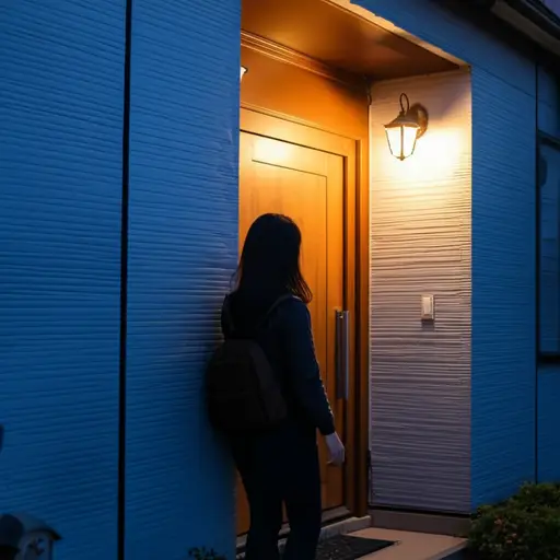 我敲门了，但没人在家。