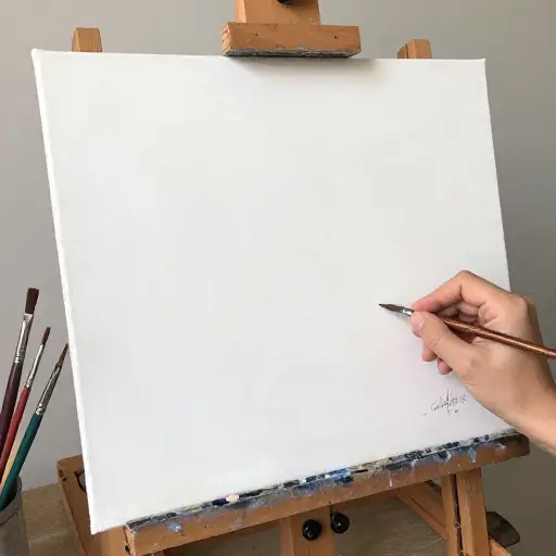 伪造者在画上伪造了签名，使其看起来像是真迹。