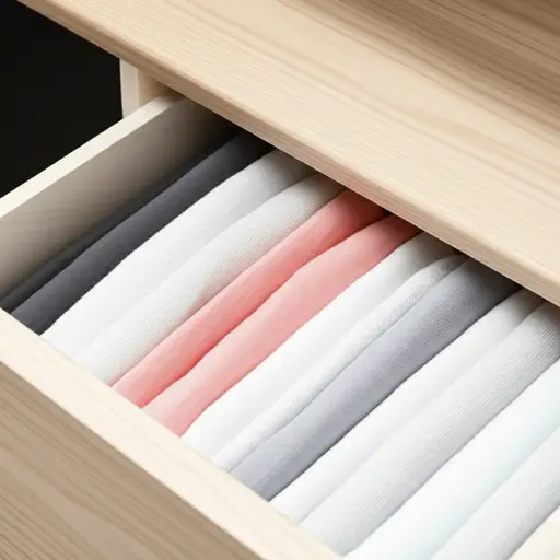 抽屉里装满了干净的内裤。