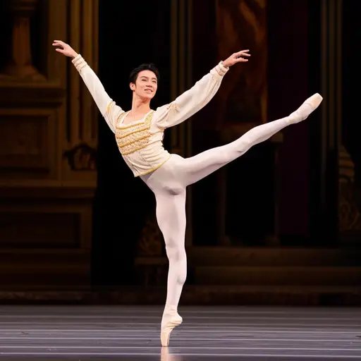 他是休斯顿芭蕾舞团的首席舞者。